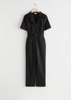 Other Stories Relaxed Belted Jumpsuit - Black