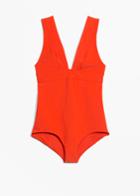Other Stories V-cut Swimsuit - Red