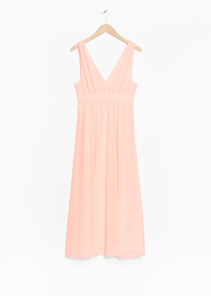 Other Stories V-neck Dress - Orange
