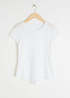 Other Stories Cotton Micro Knit Top - White