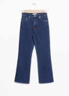 Other Stories Flare Denim Jeans - Blue