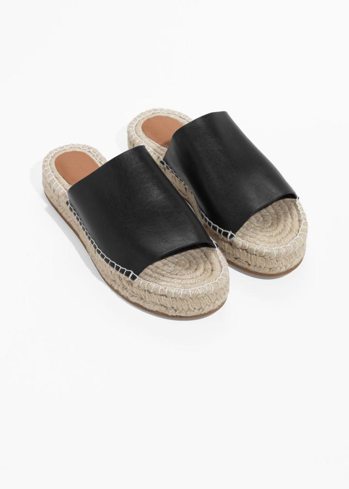 Other Stories Slipper Espadrilles - Black