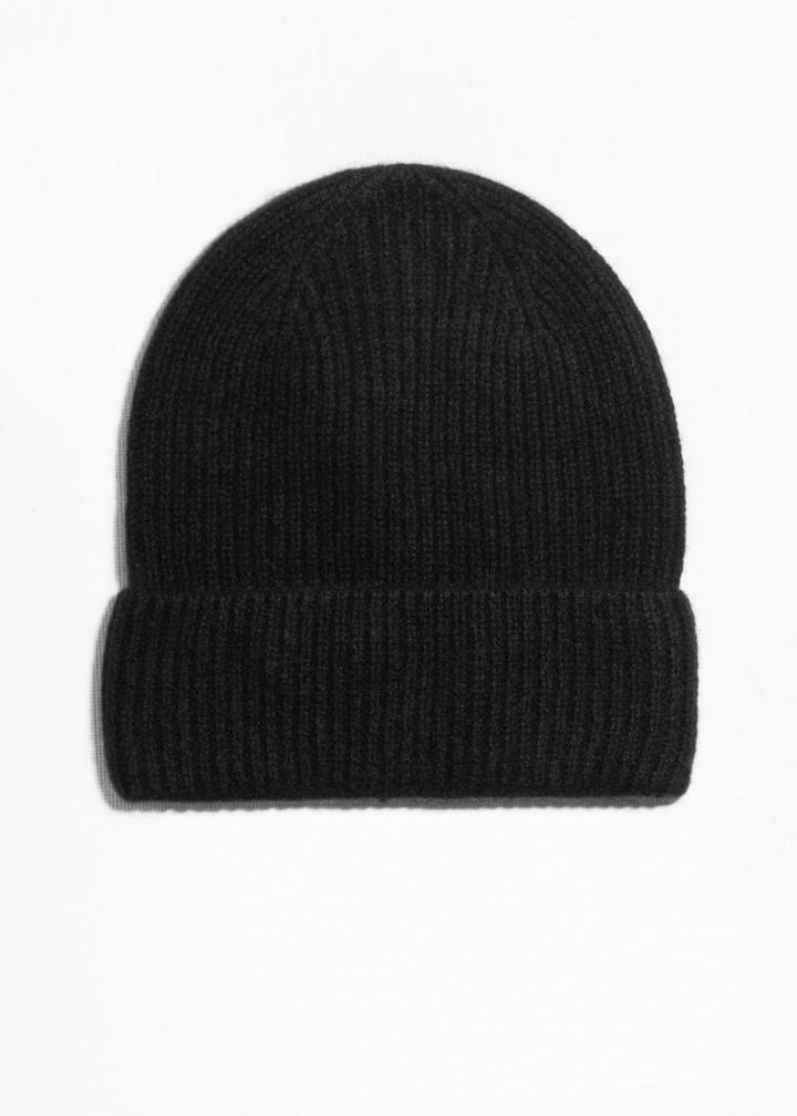 Other Stories Cashmere Beanie - Black