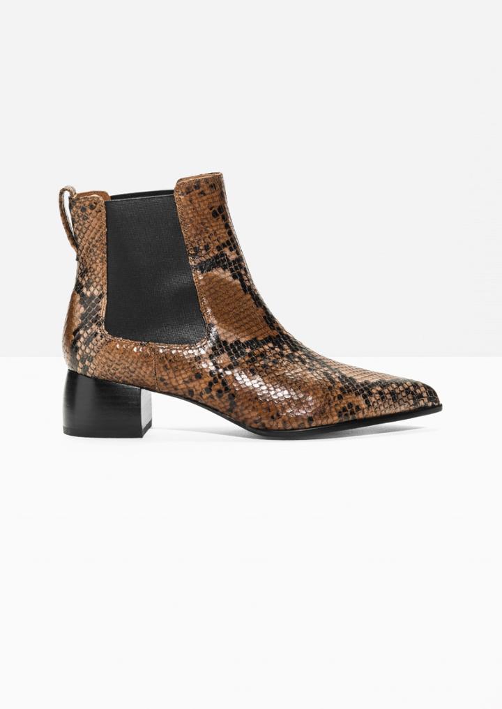Other Stories Pointed Leather Boots