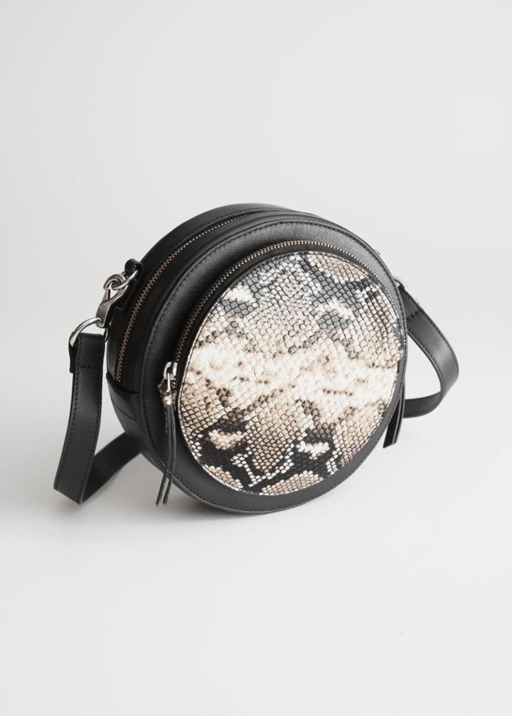 Other Stories Duo Pocket Circle Crossbody - Black