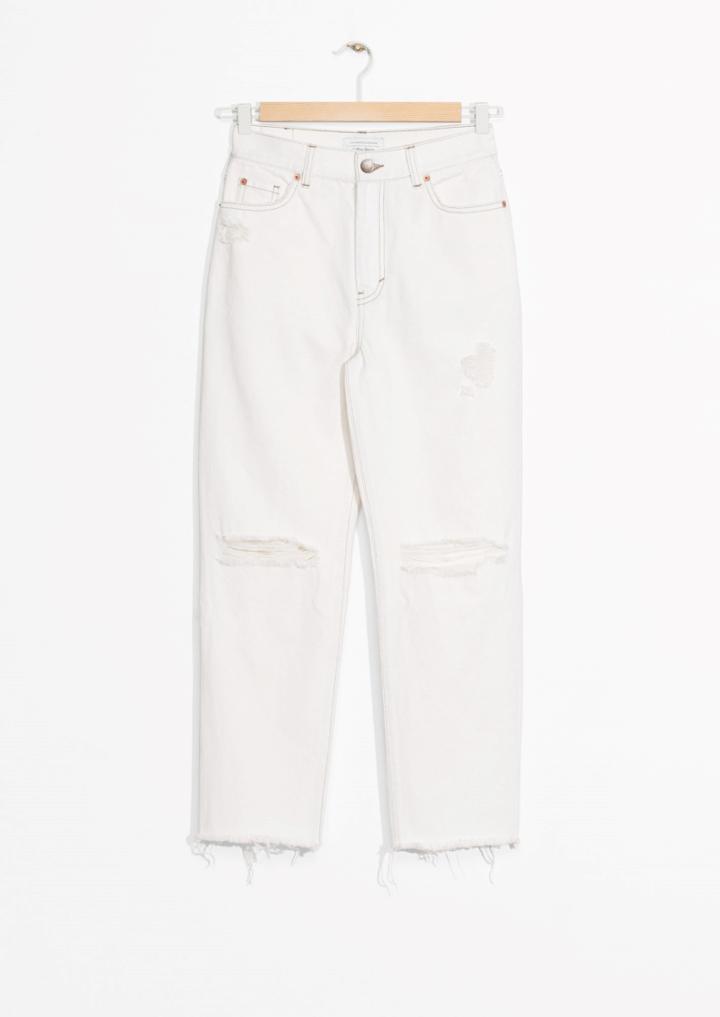 Other Stories Ripped Denim Jeans