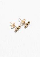 Other Stories Trio Ball Stud Earrings - Gold