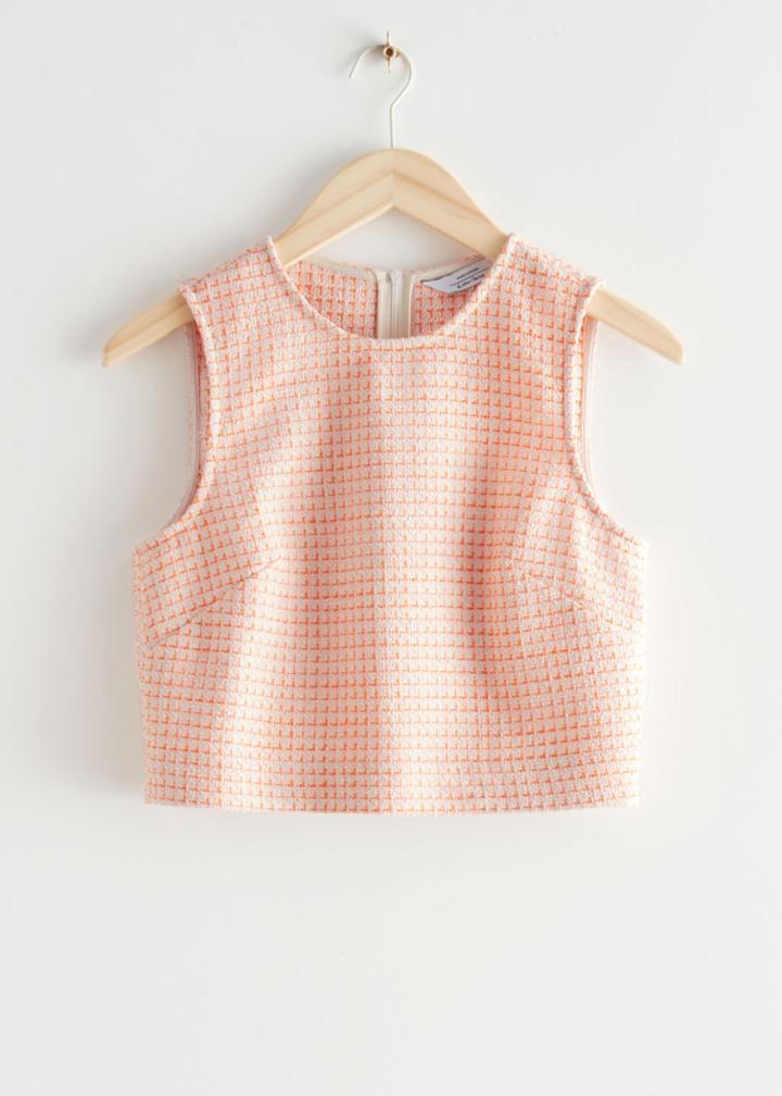 Other Stories Checkered Tank Top - Yellow
