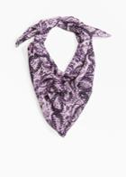 Other Stories Shoplifter Ready Or Knot Silk Scarf - Purple