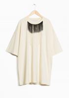 Other Stories Toms Fringed T-shirt Dress