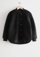 Other Stories Oversized Wool Jacket - Black