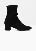 Other Stories Frill Suede Boots
