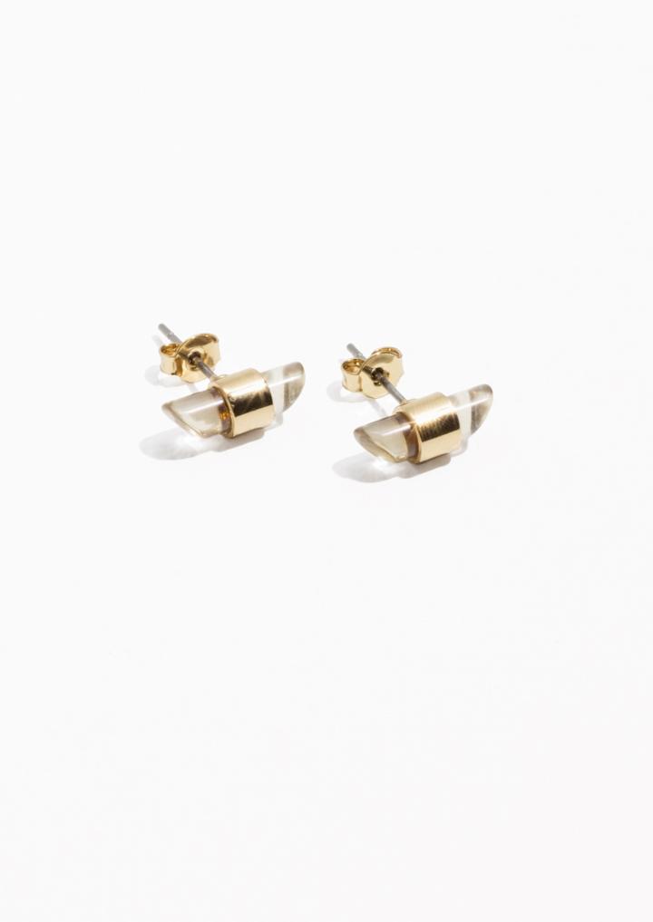 Other Stories Raw Cut Rhinestone Studs