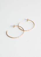Other Stories Crystal Stone Hoop Earrings - Gold