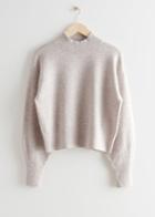 Other Stories Mock Neck Sweater - Brown