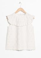 Other Stories Frilled Sleeveless Top - White