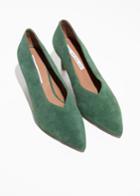 Other Stories Suede Pumps - Green