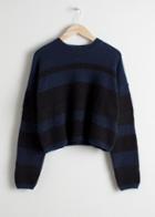 Other Stories Striped Wool Blend Sweater - Blue