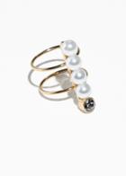 Other Stories Pearl Ring - White