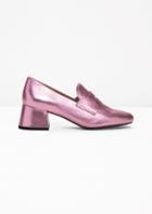Other Stories Metallic Leather Pumps