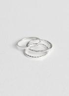 Other Stories Trio Ring Set - Silver