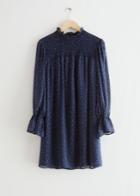 Other Stories Printed Smock Dress - Blue
