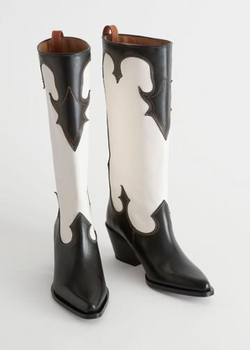 Other Stories Western Cowboy Boots - Black