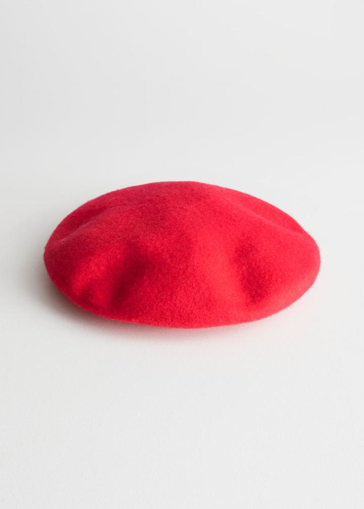 Other Stories Wool Beret - Red