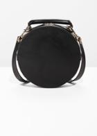 Other Stories Leather Circle Crossbody - Black