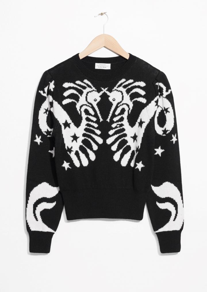Other Stories Seahorse Jacquard Sweater