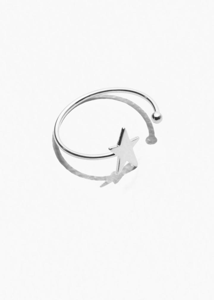 Other Stories Starlet Open Ring - Silver