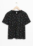 Other Stories Embroidered Crewneck T-shirt - Black