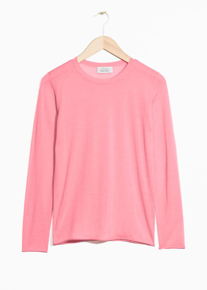 Other Stories Wool Sweater - Pink