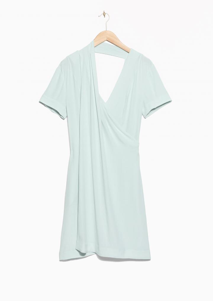 Other Stories Layered Front V-neck Dress