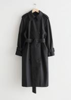Other Stories Classic Trench Coat - Black