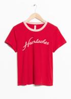 Other Stories Heartaches Cotton Tee - Red