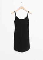 Other Stories Ribbed Dress - Black