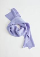 Other Stories Cashmere Ribbed Knit Scarf - Purple