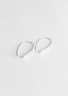 Other Stories Open Hoop Earrings - Silver