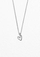 Other Stories Sterling Silver Heart Pendant Necklace