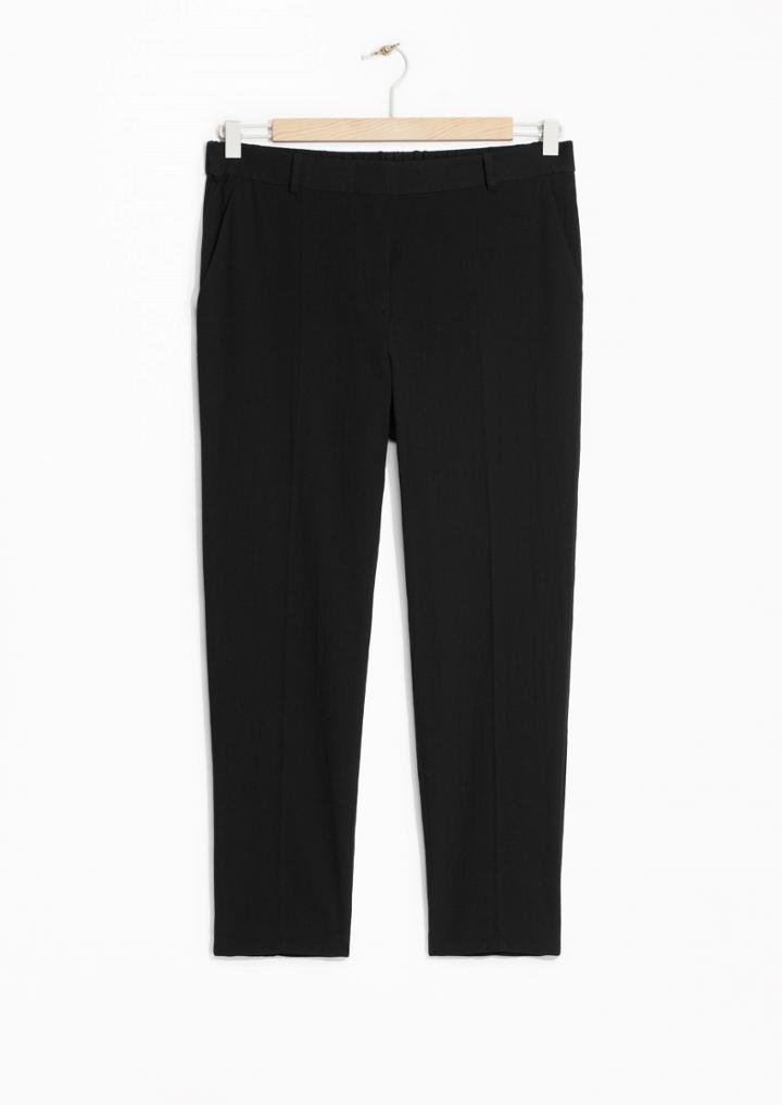 Other Stories Tapered Cotton Trousers
