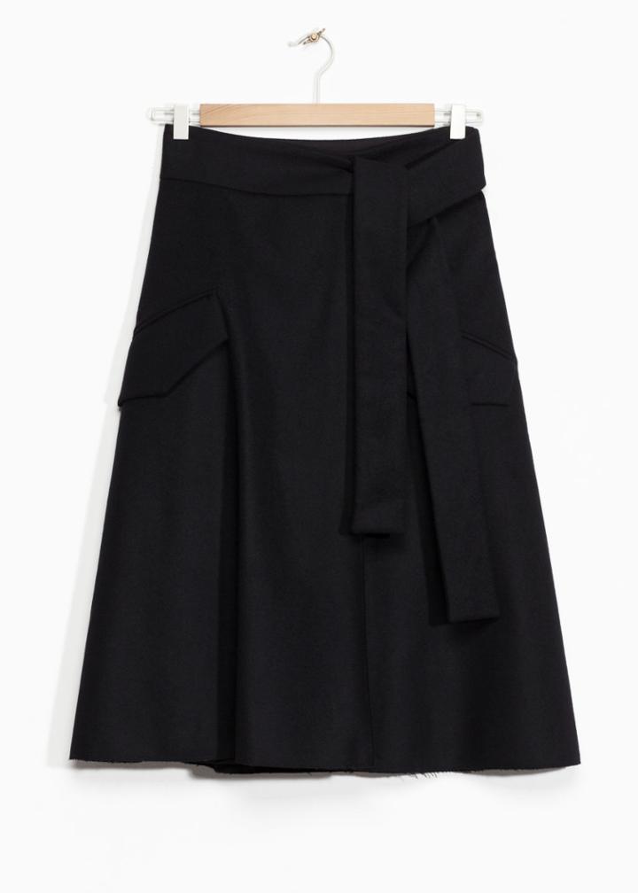 Other Stories Flap Pocket Skirt - Blue