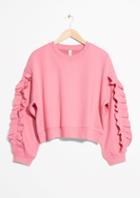 Other Stories Frill Sleeve Sweater