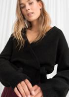 Other Stories Wrap Cardigan - Black