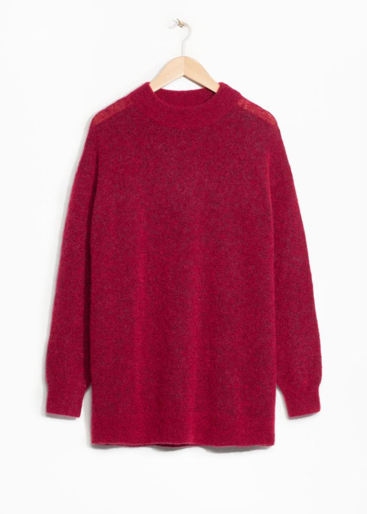 Other Stories Oversized Knit - Red