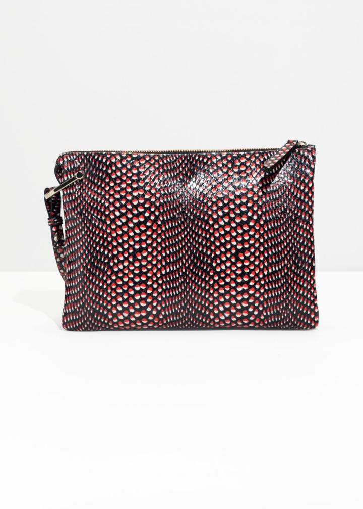 Other Stories Medium D-ring Crossbody - Red