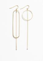 Other Stories Geometric Pendant Earrings - Gold