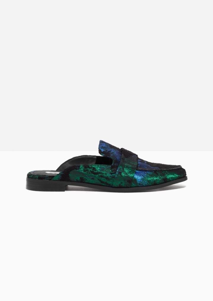 Other Stories Slipper Jacquard Loafers