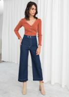 Other Stories High Waisted Flared Jeans - Blue