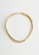 Other Stories Duo Chain Layered Necklace - Gold